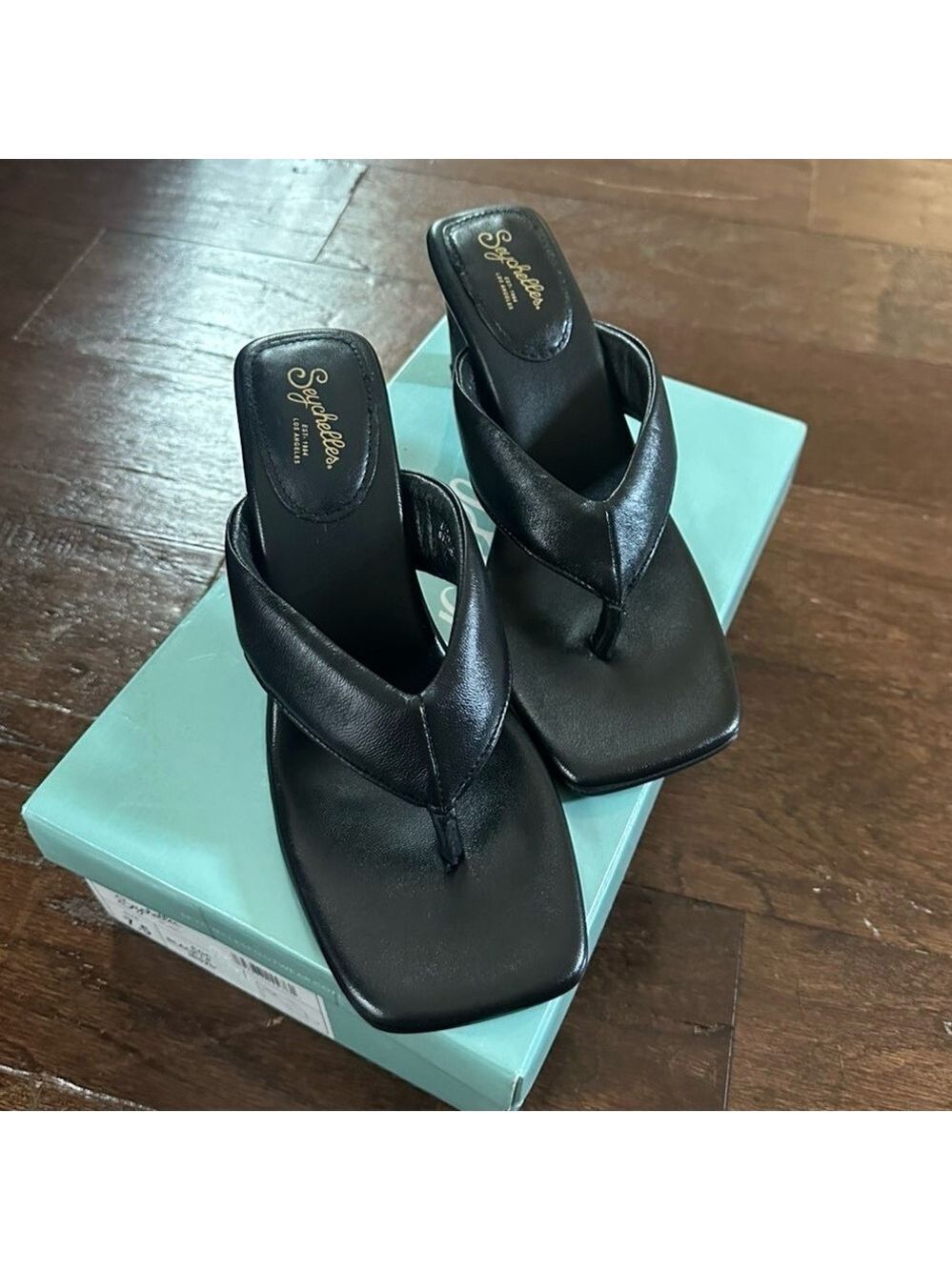 Seychelles EGO Black Leather Sandals – Women’s Size 7.5, Brand New, Retail $109 - Picture 7 of 13